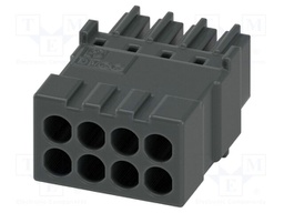 PCB connector, color: black, number of positions: 4, product