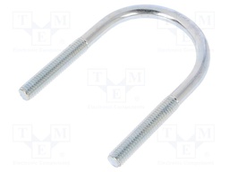U-bolt; B; steel; zinc; Thread len: 30mm; Int.width: 35mm; H: 65mm