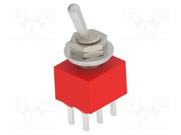 Switch: toggle; Pos: 3; DP3T; ON-ON-ON; 2A/250VAC; 5A/28VDC; UL94V-0