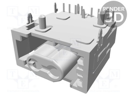 Connector: fiber optic; socket; ways: 2; angled 90Ā°; 6mm