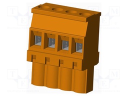 Connector: pluggable terminal block; plug; female; angled 90°