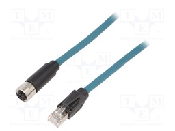 Cable: for sensors/automation; PIN: 8; female; X code-ProfiNET