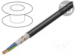 Wire; N2XCH; 7x4mm2; solid; Cu; LSZH; black; 600V,1000V