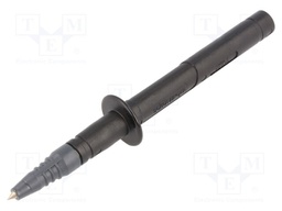 Test probe; 32A; black; Socket size: 4mm; Plating: nickel plated