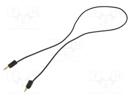 Test lead; 60VDC; 30VAC; 10A; banana plug 2mm,both sides; black