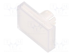 Actuator lens; 22mm; 61; Colour: transparent; Mat: plastic; 18x24mm