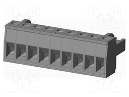 Connector: pluggable terminal block; plug; female; straight; grey