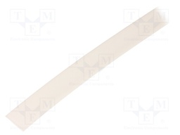 Heat shrink sleeve; glueless; 2: 1; 9.5mm; white; polyolefine