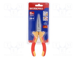 Pliers; insulated,half-rounded nose,universal; 160mm; 1kVAC