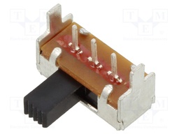 Switch: slide; Pos: 2; SPDT; 0.2A/30VDC; ON-ON; Mounting: THT; 20mΩ