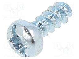 Screw; for plastic; 3x8; Head: cheese head; Torx®,slotted; steel