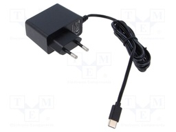 Power supply: switching; mains,plug-in; 5VDC; 2A; 10W; Out: USB C
