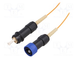 Connector: fiber optic; patchcord; PIN: 1; bayonet; Buccaneer 4000
