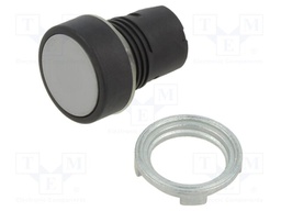 Switch: push-button; 22mm; Stabl.pos: 1; green; none; IP65; flat