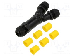Connector: AC supply; screw terminal; IP68; Body: black