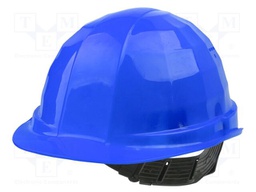 Protective helmet; adjustable; Size: 52÷62mm; blue; polyetylene