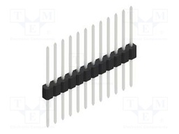 Connector: pin strips; pin header; male; PIN: 12; 1.27mm; THT; 1x12