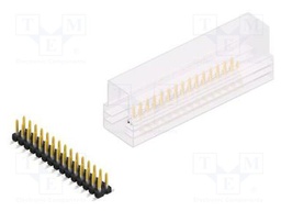 Connector: pin strips; pin header; male; PIN: 30; 2.54mm; SMT; 2x15