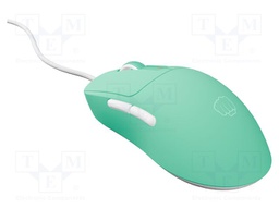 Mouse; TANTO T4; mint; USB A; optical,wired; PnP,RGB; 1.8m