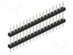 Connector: pin strips; pin header; male; PIN: 17; 2mm; THT; 1x17