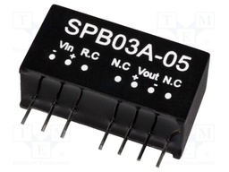 Converter: DC/DC; 3W; Uin: 9÷18V; 5VDC; Iout: 600mA; SIP; 4.8g; 100kHz