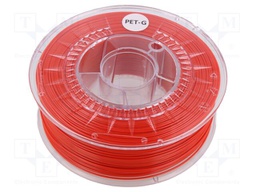 Filament: PET-G; Ø: 1.75mm; super red; 220÷250°C; 1kg