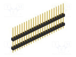 Connector: pin strips; pin header; male; PIN: 23; 2.54mm; THT; 1x23
