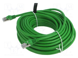 Patch cord; RJ45 plug,both sides; S/FTP; 6a; wire; OFC; 30m; PVC