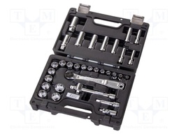 Wrenches set; socket spanner; Mounting: 3/8"; Beta Worker; 33pcs.