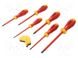 Kit: screwdrivers; insulated; Phillips,slot; ERGONIC®; 6pcs.