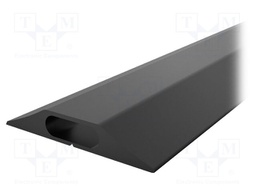 Cable protector; Width: 83mm; L: 3m; Mat: PVC; H: 14mm; Colour: black