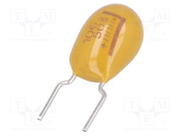 Capacitor: tantalum; 10uF; 10VDC; THT; ±10%; -55÷125°C; Series: T356