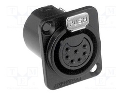 Connector: XLR; socket; female; Plating: tinned; soldering; IP40; AC