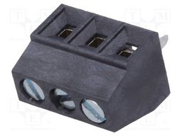 PCB terminal block; angled 90°; 3.5mm; ways: 3; on PCBs; 1mm2; 10A