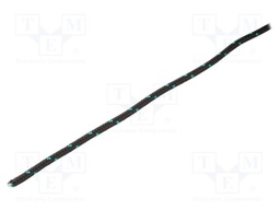 Rope; polypropylene; Ørope: 4mm; L: 50m; with a core; black