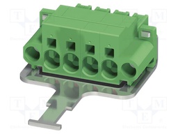 PCB connector, nominal cross section: 6 mm?, color: green, n