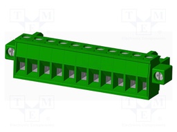 Connector: pluggable terminal block; plug; female; straight; 12A
