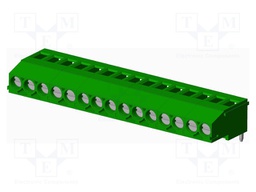 Connector: PCB terminal block; terminal; Plating: tinned; on PCBs
