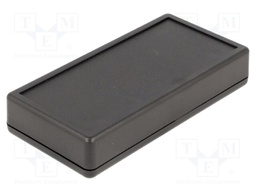 Enclosure: multipurpose; X: 65mm; Y: 130mm; Z: 25mm; 1599; ABS; black