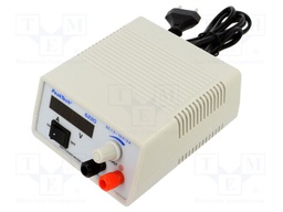 Power supply: laboratory; single-channel; 1.5÷15VDC; 0÷2A