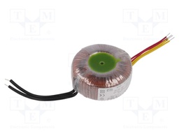 Transformer: toroidal; 60VA; 230VAC; 12V; 12V; 2.5A; 2.5A; 0.73kg
