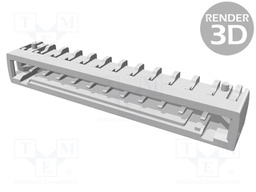 Connector: wire-board; female; PIN: 11; 2.54mm; SMT; socket; 6A