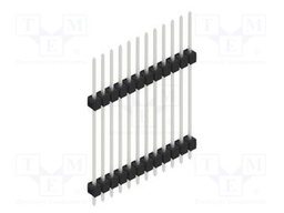 Connector: pin strips; pin header; male; PIN: 12; 2.54mm; THT; 1x12