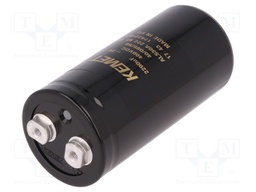 Capacitor: electrolytic; 2200uF; 400VDC; Leads: screw; ESR: 78mΩ