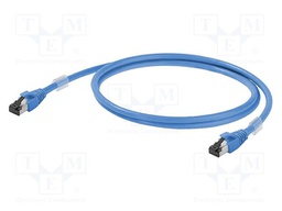 Patch cord; S/FTP; Cat 6a; RJ45,both sides; stranded; Cu; 0.5m