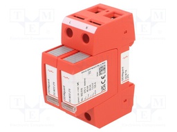 Surge arrestor; Type 2; Poles: 1+NPE; 20kA; for DIN rail mounting