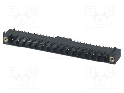 PCB headers, nominal cross section: 2.5 mm2, color: black, n