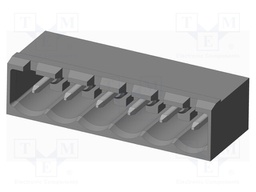 Connector: pluggable terminal block; socket; male; on PCBs