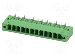 PCB headers, nominal cross section: 6 mm?, color: green, nom