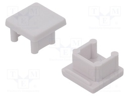 Cap for LED profiles; white; ABS; Application: SMART10